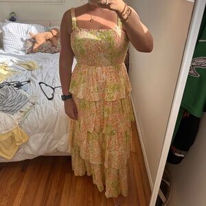 Floral Tiered Maxi Dress